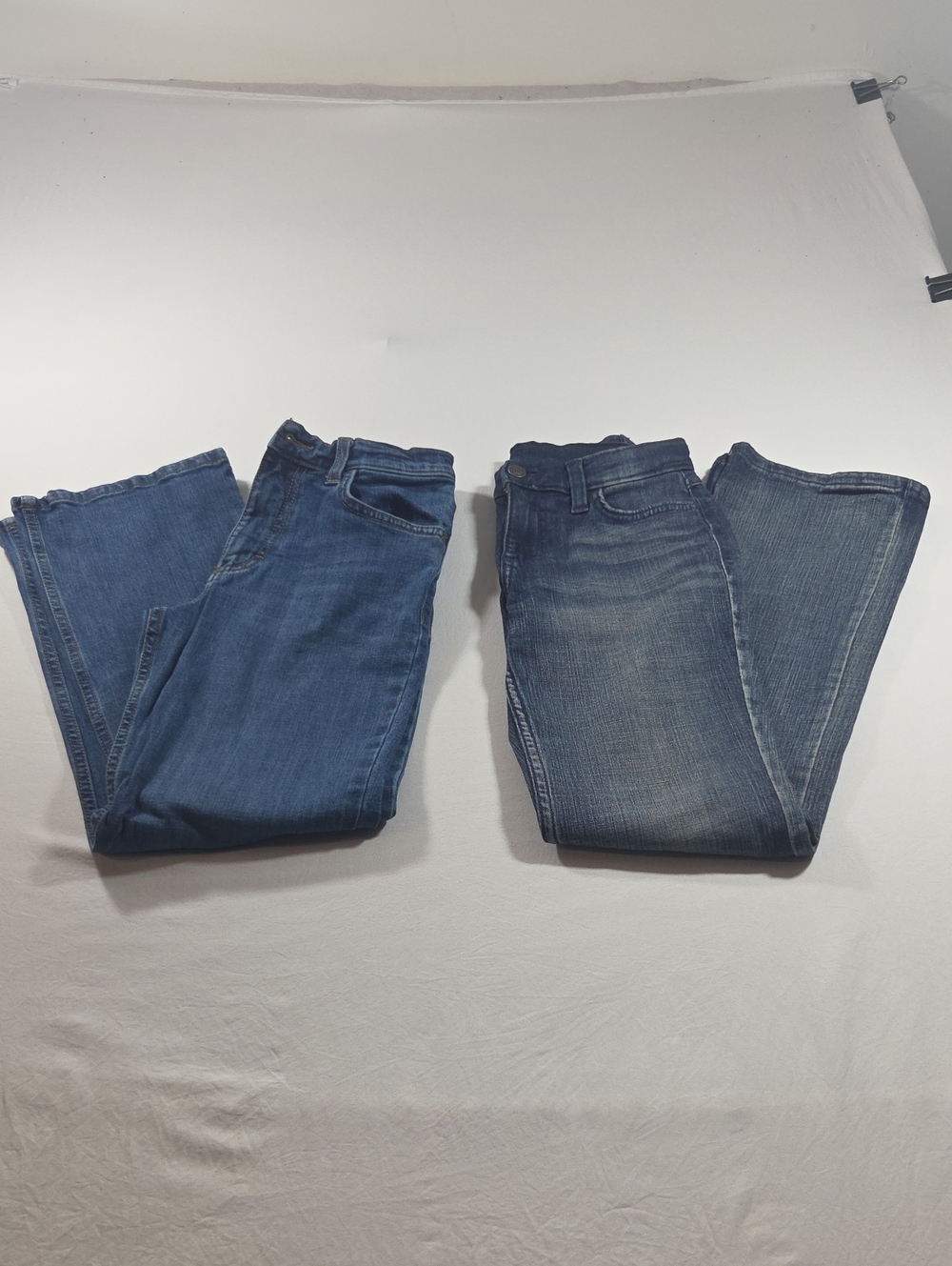 Wrangler Two Blue Denim Jeans Bootcut Classic Casual Pair Girls 12